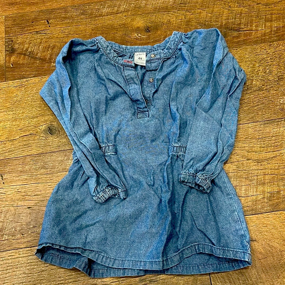 Toddler girl jean dress